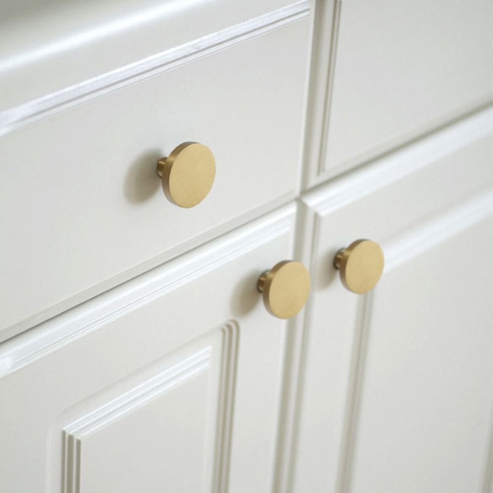 Simple Drawer and Cabinet Door Copper Handles Modern All-copper Handles Brass Handles  Kitchen