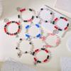 Halloween Spider Jewelry Gift For Couples With Glass Beads And Alloy Material