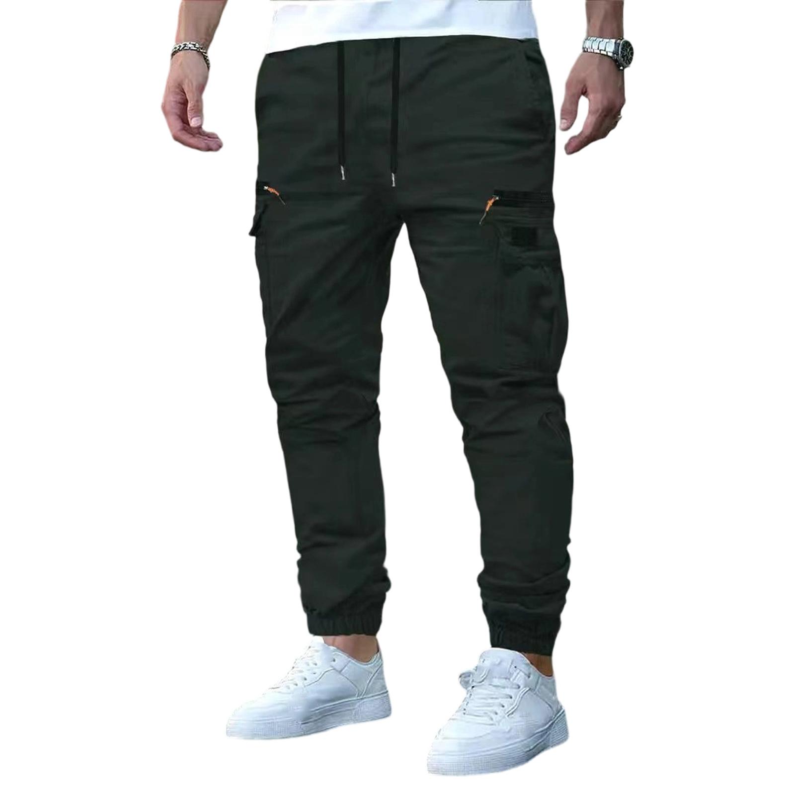 Men s American Loose High Street Leisure Sports More Pocket Workwear Trousers M
