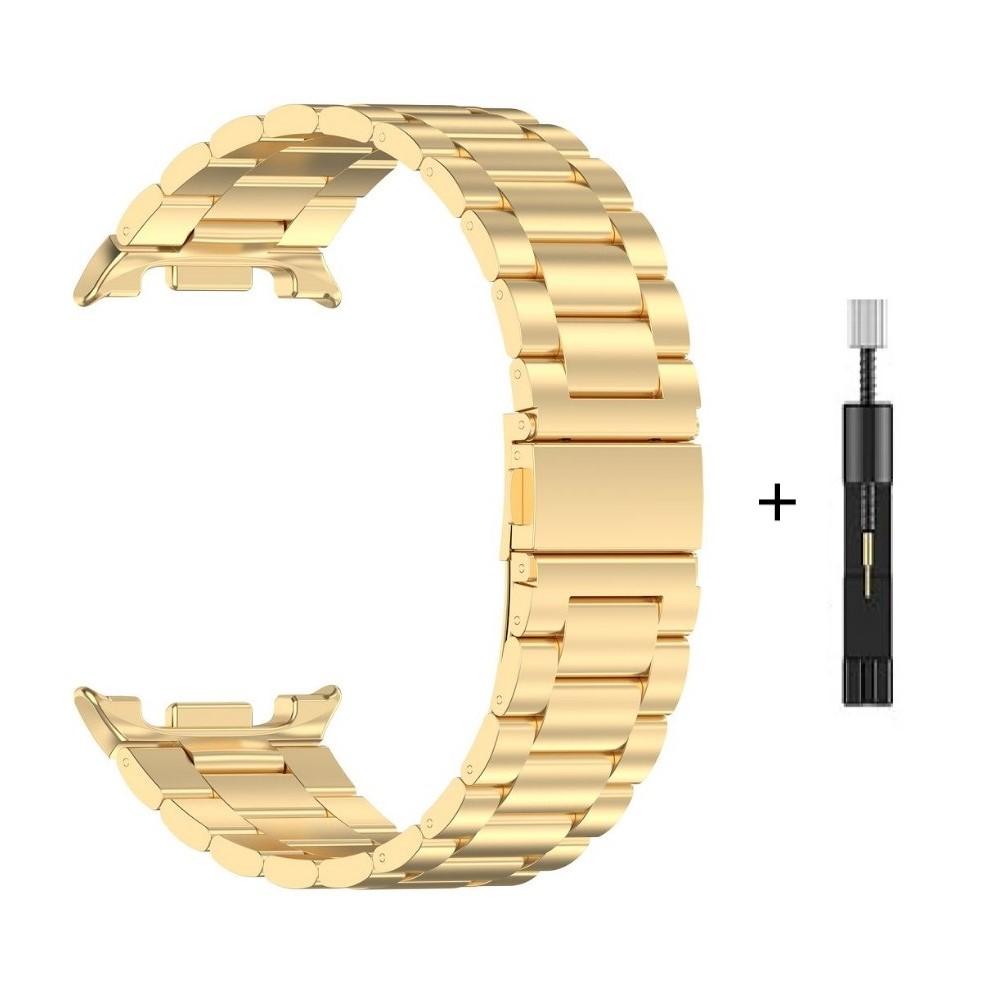 

Stainless Steel Watch Straps for Galaxy Watch 8 8 Classic 3-Link Band Replacements Galaxy Watch 8 40 44mm 8 Classic 46mm Correas Galaxy watch 8 40mm золотой