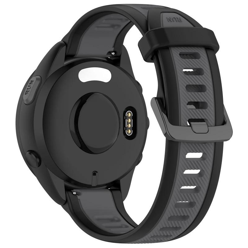 18mm 20mm 22mm Officiellt Silikonarmband För Garmin Forerunner 55 165 965 265 645 Music Mjukt armband för Gramin Venu 3S Band
