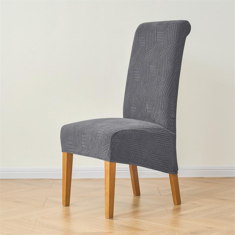 1/4Pcs Dining Chair Cover Long Back Elastic Chair Covers High Back Removable Durable Seat Slipcovers For Party Home Decor