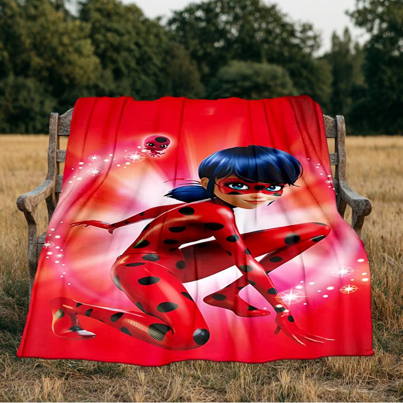 Miraculous Adventures Blanket Flannel Throw for Sofa, Indoor, Camping, Living Room, Office, Chair, And Bed Soft Birthday Gift
