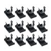 12Pieces Kitchen Plinths Clip Sturdy Plastic Kickboard Brackets for 32 42mm Cabinet Feet Without Screws Daily Use