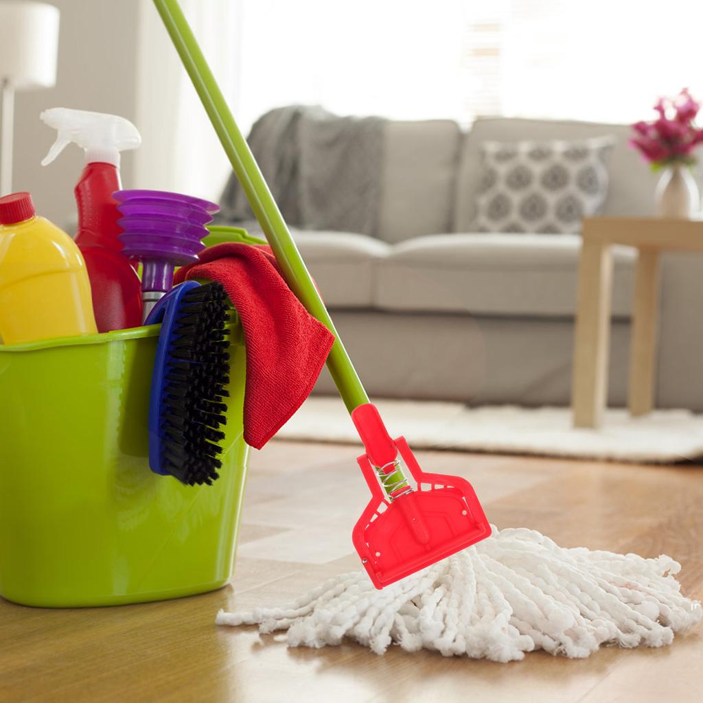 Heavy Duty Detachable Mop Head Clamp Quick-Releasing Design Easy-to-Use Universal Mop Head Replacement Clip for Commercial Home