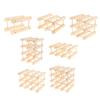 Wooden Bottle Holder Table Top Stands Rack Display Stand for Home Decor Kitchen Organization