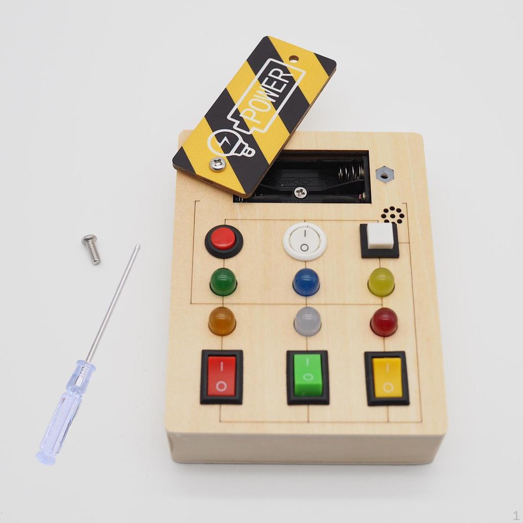 Busy Board Light Sensory Development Toy Montessori for Birthday Gifts Activities