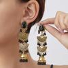 Bohemian Vintage Tassel Earrings for Women , Titanium Alloy Ear Studs , Ethnic Style Drop Earrings