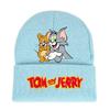 Jerry And Tom Cartoon Print Knitted Hat Hip Hop Cap Outdoor Fashion Gift Unisex