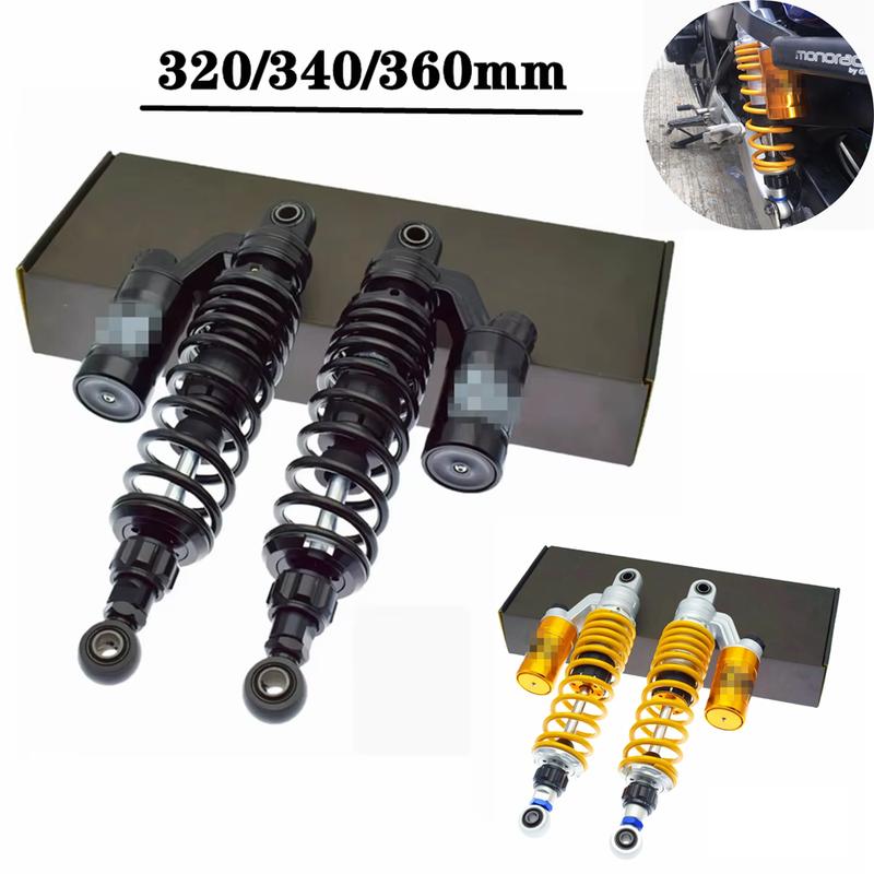 320 to 360mm Motorcycle Rear Adjust Damping Shock Absorber For Honda Yamaha Nmax Xmax Aerox Pcx125 150 Dirt Bike Gokart Quad ATV