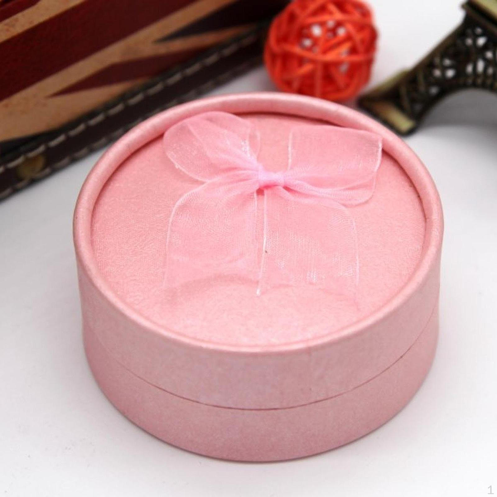 

Шкатулка для ювелирных изделий, контейнер, кольцо, универсальный подарок на память, элегантный, портативный розовый