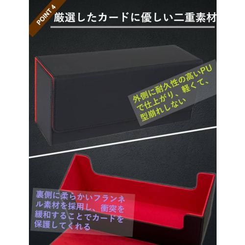 PSA BGS Certified Card Case, Screw-Down Storage Box, Deck Case, Trading Card Case, PU Leather, Large (Holds 40 Cards, Black with Gray Interior)