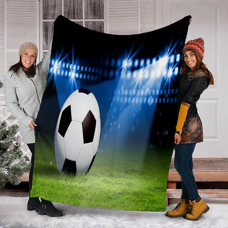 Football Blanket Perfect All Seasons Soft Comfortable Sofa Office Nap Travel Birthday Gift Christmas Present
