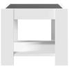 LED Coffee Table White 53 X 53 X 45 Cm Particleboard