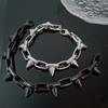 New Punk Rivet Spike Chain Bracelet for Men Women Stainless Steel Gothic Biker Bracelet Hiphop Rock Jewelry Gift Accessories