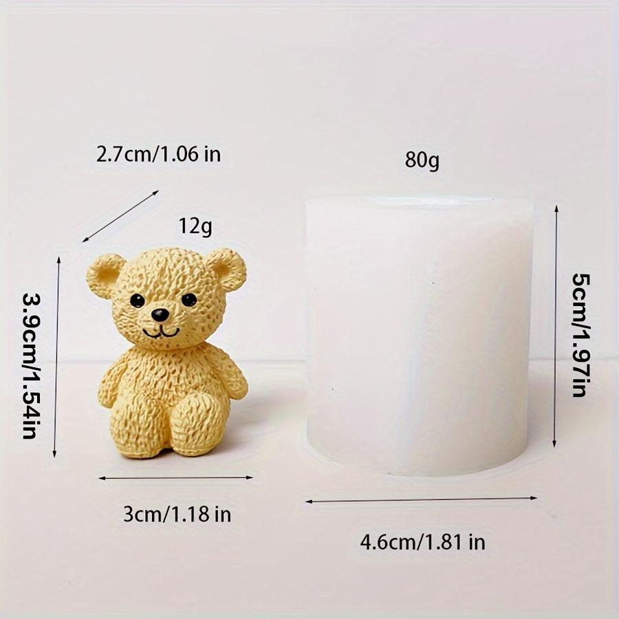 

1 шт. силиконовая форма в виде плюшевого мишки для DIY поделок Идеально подходит для смолы, свечей, глины Прочная Идеально подходит для творческих любителей, материалы для DIY поделок