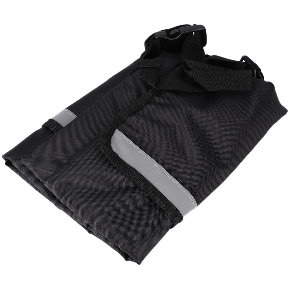 Portable Wheelchair Armrest Storage Bag Garden Cart Back Accessories Bag with Reflective Strip