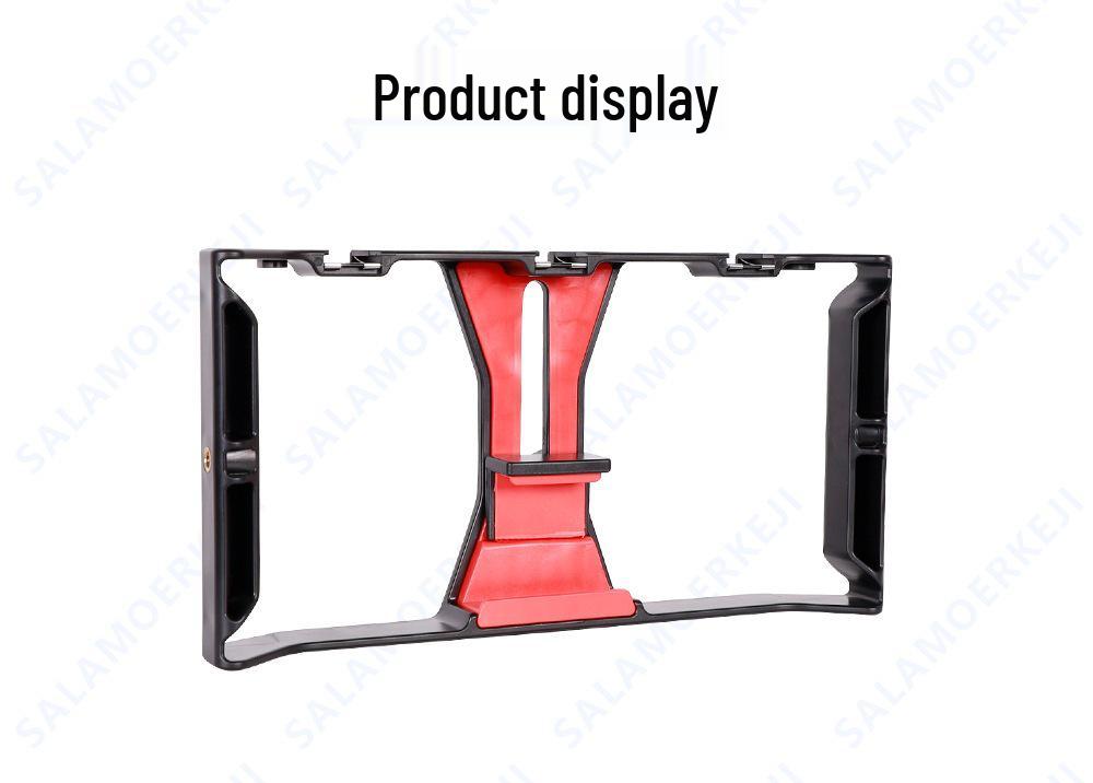 Live Broadcast Rabbit Cage Ring Light with Stable Follow Shot, Hot Shoe Mount, Handheld Bracket, Phone Frame for Photography.