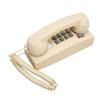 Retro Wall Phone Waterproof Decorative Corded Telephone with Volume Control for Home Bar Bathroom Beige