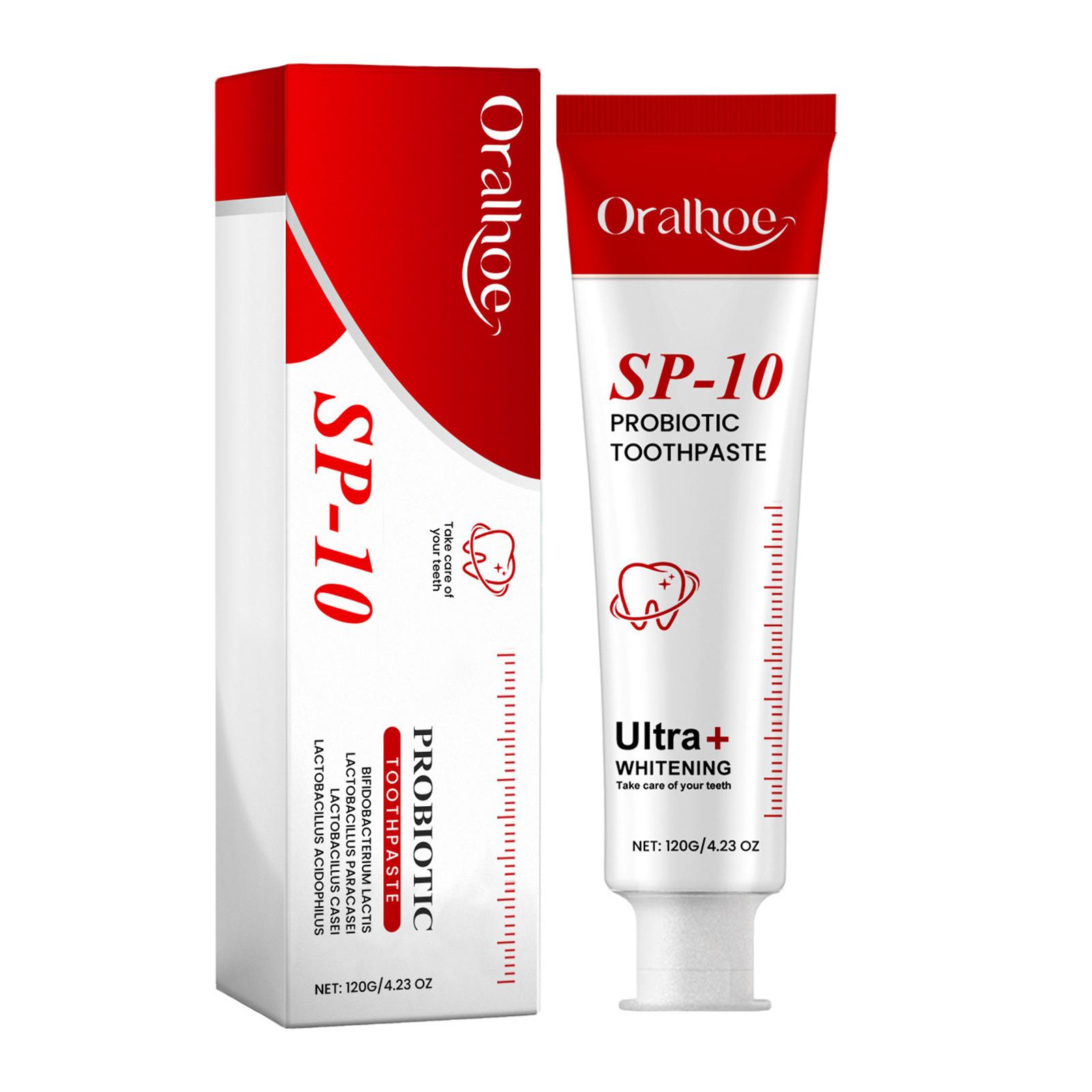 1/2/3Pcs Sp-10 Probiotic Toothpaste Enamel Safe Formula for Sensitive Teeth Gum Health Support Fresh Breath Mint Flavor 2Pcs