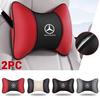 2PCS Newly Car Seat Headrest Neck Pillow Interior Accessories For Mercedes Benz GLE63 CLS63 GLC63 W204 AMG Auto Accessories KP1