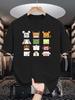 Chinese Zodiac Square Animal Cartoon Graphic Unisexs T Shirt Crew Neck Short Sleeve Tees Cultural Print Gift For Cute Animal Lovers
