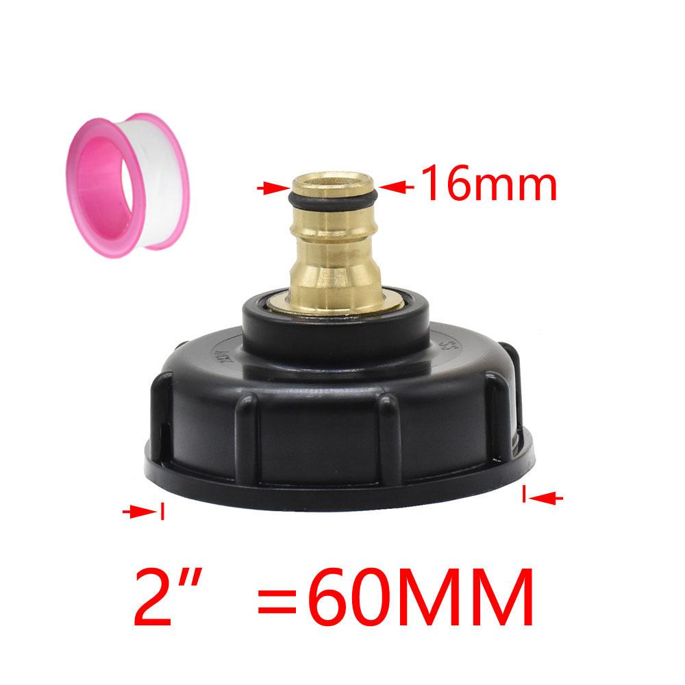 Farm IBC Tank Adapter 1/2" 3/4" 1" Thread Irrigation Valve Replacement Valve Garden Water Connectors Drain Couple
