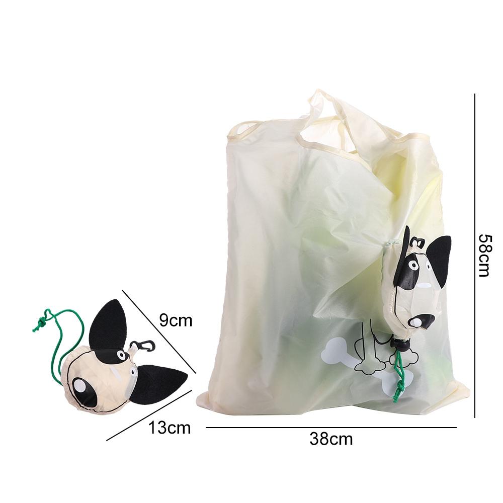 Buckle Nylon Dog Travel Shoulder Bag Cartoon Shopping Bags Storage Bags Foldable Shopping Bag
