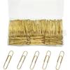 Generic Gold Paper Clips, 100 Count Large Size, 2 Inch Jumbo Paperclips, School and Office Supplies, ZANE5242114