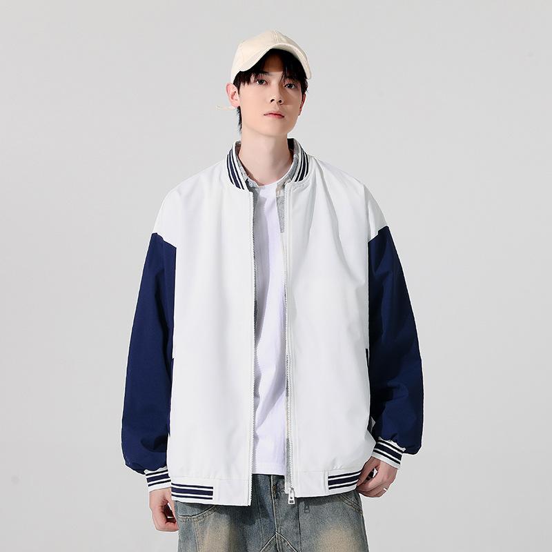 Retro Baseball Jersey Versatile Color Matching Jacket Men's Spring and Autumn New Trendy Brand Loose Top