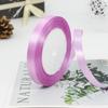 Factory Wholesale 1.5 Inches Single Sided Pastel Satin Ribbon Decorative Polyester Fabric Solid Logo Hair Gift Decoration