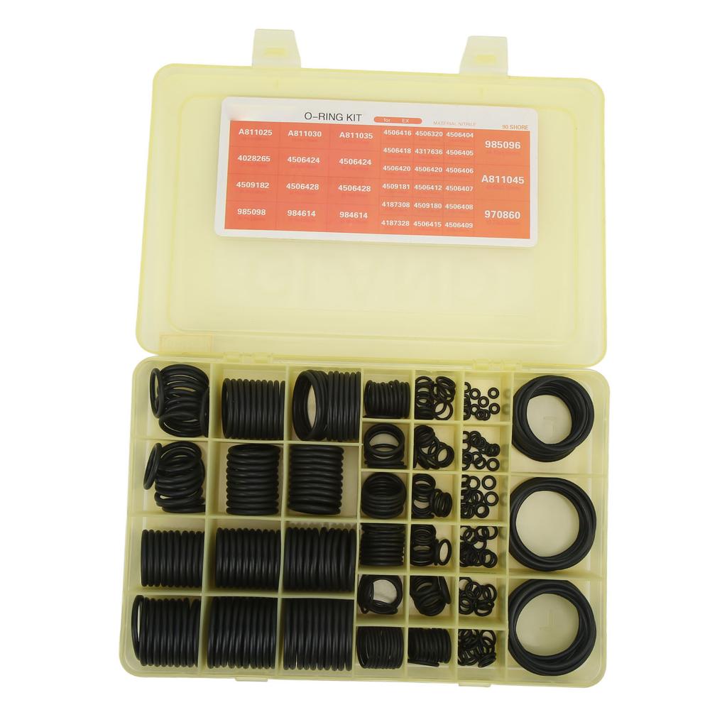 383 Pieces O Ring Assortment Set Air Conditioning System Seal Kit 4138938 Replacement for Hitachi