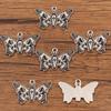 6 Styles European and American Mysterious Black Butterfly Alloy Pendant Charm