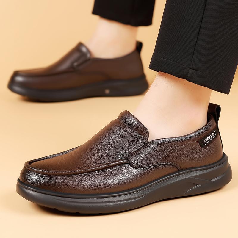 Fashion Luxury Brand Handmade Loafers 2025 New Leather Mens Shoes Fashion Slip on Outdoor Sneakers Mocassins Soft Casual Leather Shoes