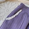 Girls' Korean Style Winter Wide-Leg Lace Pants - Thick & Stylish BWB039