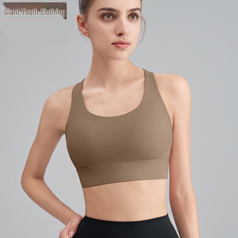 

Спортивный бюстгальтер с сеткой высокой интенсивности на спине: Противоударный жилет для йоги и бега для женщин M