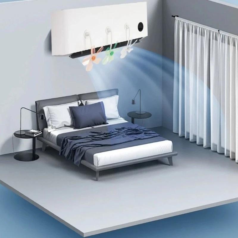 3Pcs Air Conditioner Wind Deflector Anti Direct Blowing Adjustable AC Baffle for Home Baby Room Elderly Use Easy Install