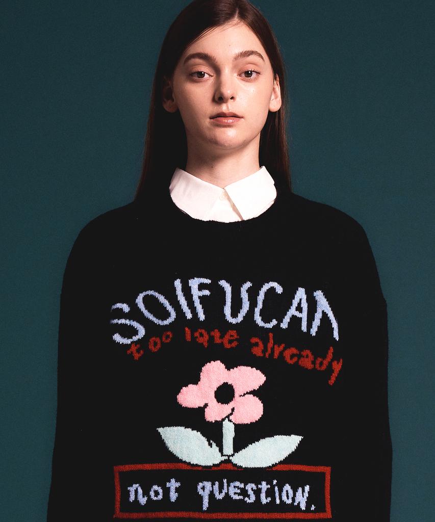 Soipeuyukaen Soft Blend Touch Lettering Knit