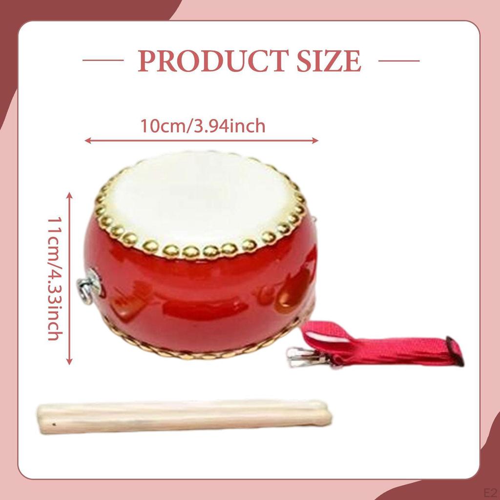 Wooden Hand Drum Set,Percussion,Party Taiko Musical Instrument Chinese Waist for Play Sensory