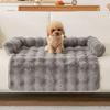 Pet Fluffy Soothing Couch Removable Cat Sleeping Cushion Washable Dog Nest Couch Pet Supplies for Home Kitchen Nursery Apartment