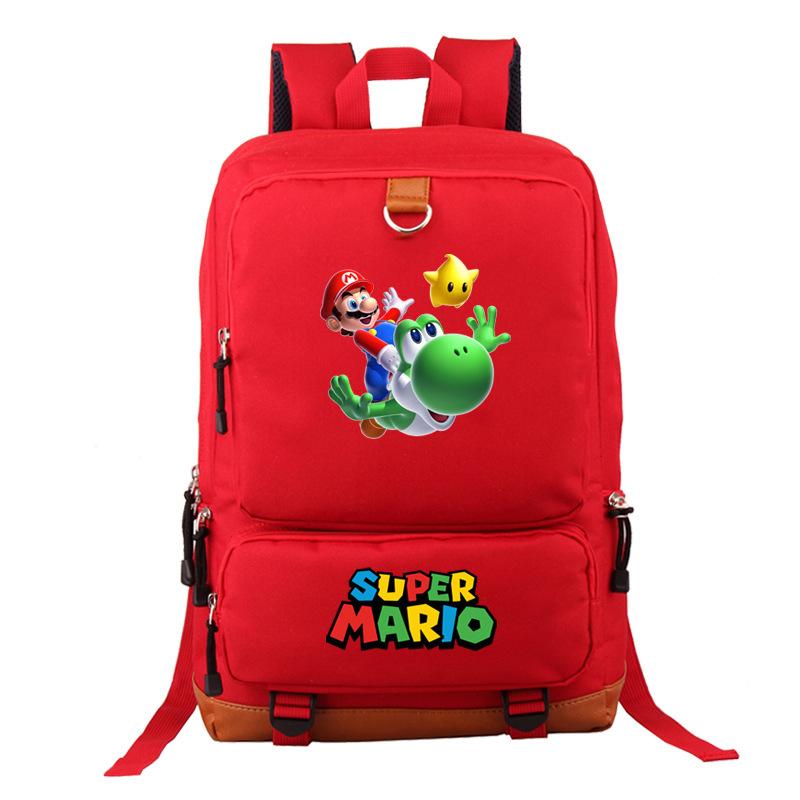 Mario Cartoon Backpack, Primary And Secondary School Schoolbag, Animation Backpack, Sports Bag, Computer Bag.
