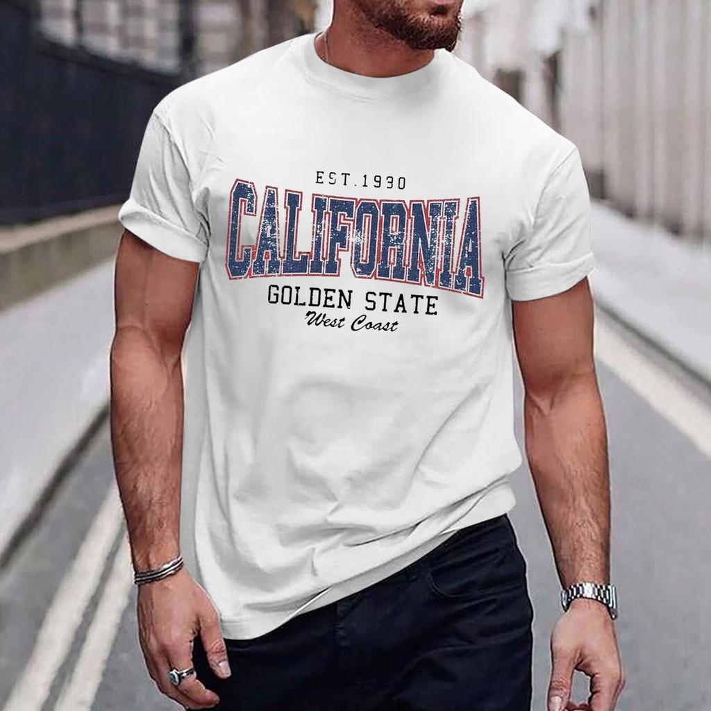 Vīriešu T-krekli Grafiskā apdruka Street Ikdienas apdruka ar īsām piedurknēm