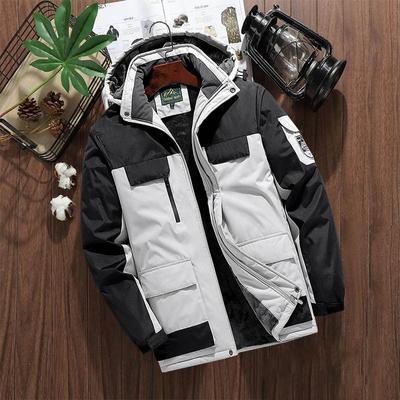 Marke Winter Parkas Männer Warme Dicke Winddicht Jacke Männer Qualität Multi-Tasche Mit Kapuze Mantel Männer Wasserdichte Outwear M -9xl