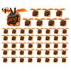 Halloween Candy Bags 48 Pcs Bags, Kids Trick or Treat Goodie Cute Rabbit Decorative Pouches for Dessert Shops Ear Small Plastic Gift Cookie,