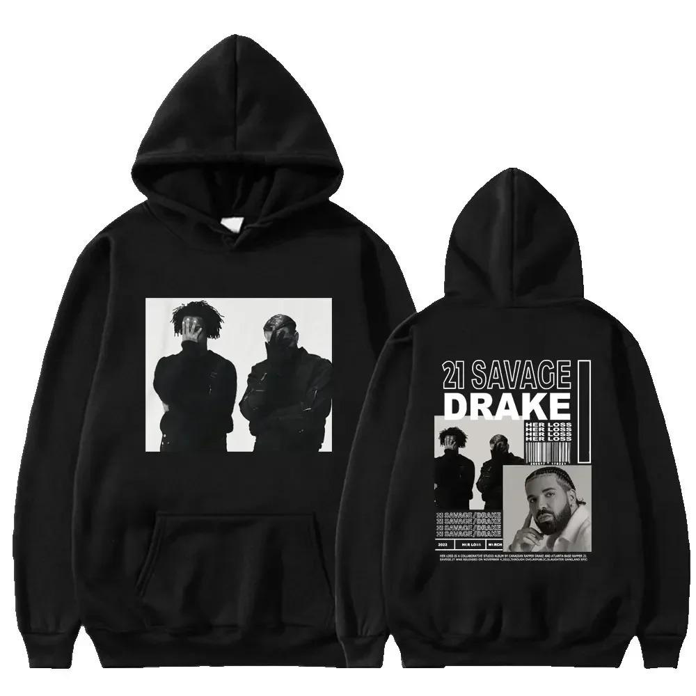 Hip Hop Rapper Grafische Drake Bedrukte Hoodie Mannen Vrouwen Hip Hop Sweatshirts Oversized Streetwear Y2k Harajuku Pullover Trainingspak Vrouwelijke Mannen Kleding