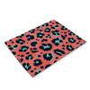 Anti-scalding Table Mats Leopard Print Linen Placemats For Kitchen Table Cup Coasters Placemat For Dining Table