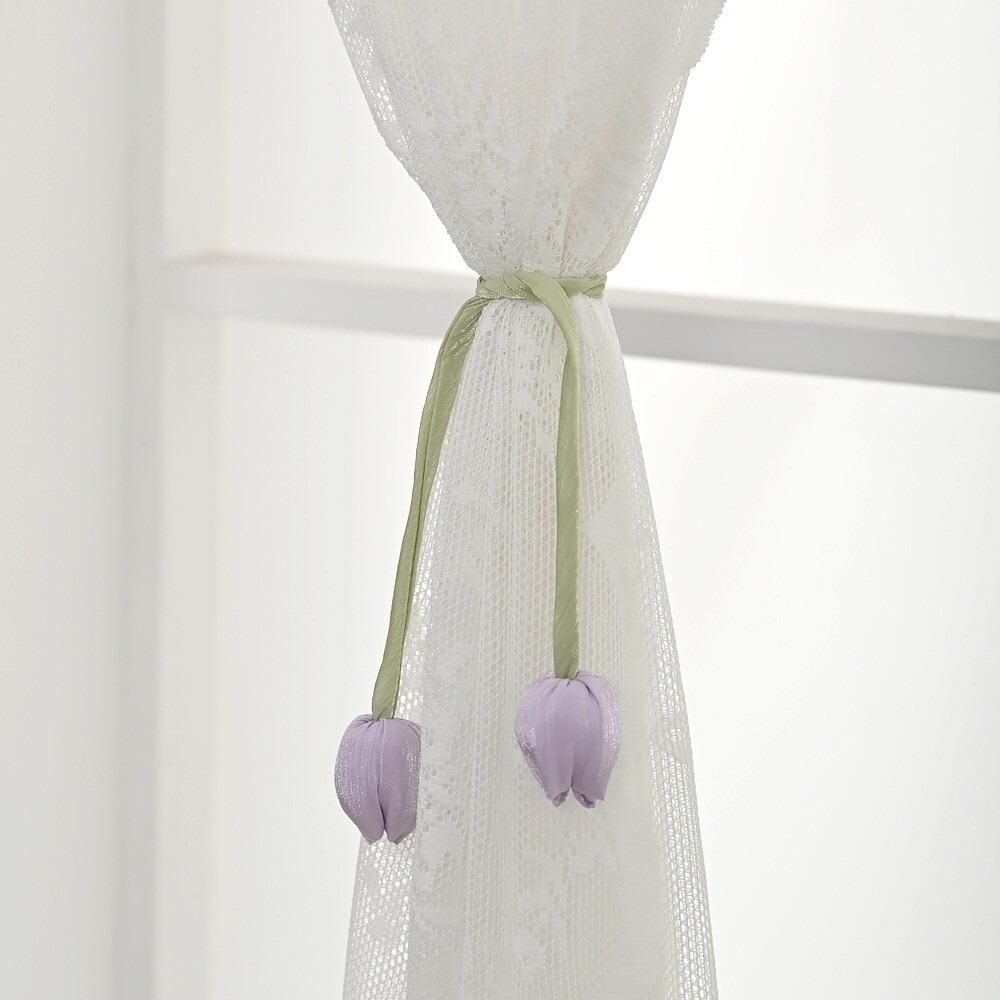 1Pair Adjustable Curtain Tieback Elegant Elegant Curtains Tie Rope Tulip Curtain Straps  Home Decor