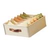 Undergarment Holder Cotton Linen Underwear Organizer for Home and Travel Socks Scarves Storage Container with Dividers