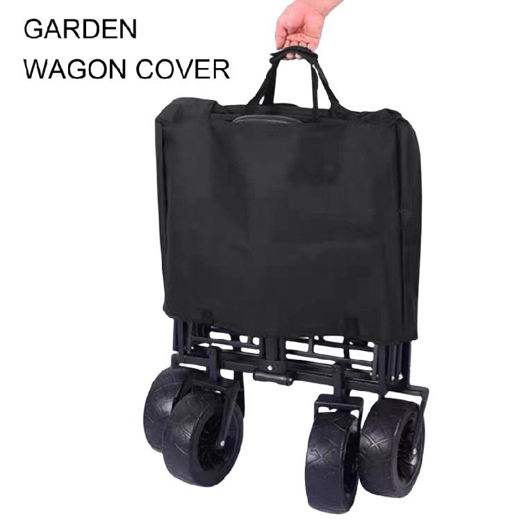 Outdoor Garden Cart Rain Cover Folding Wagon Bag Oxford Cloth Garden Wagon Protective Cover Storage Bag Easy to Use