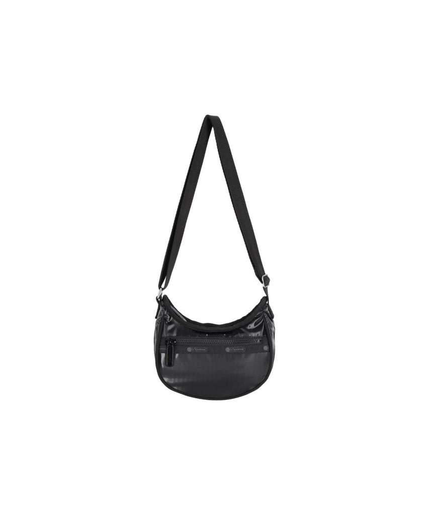 Lesportsac Black Shine Mini Hobo Crossbody Bag [2047.M135]